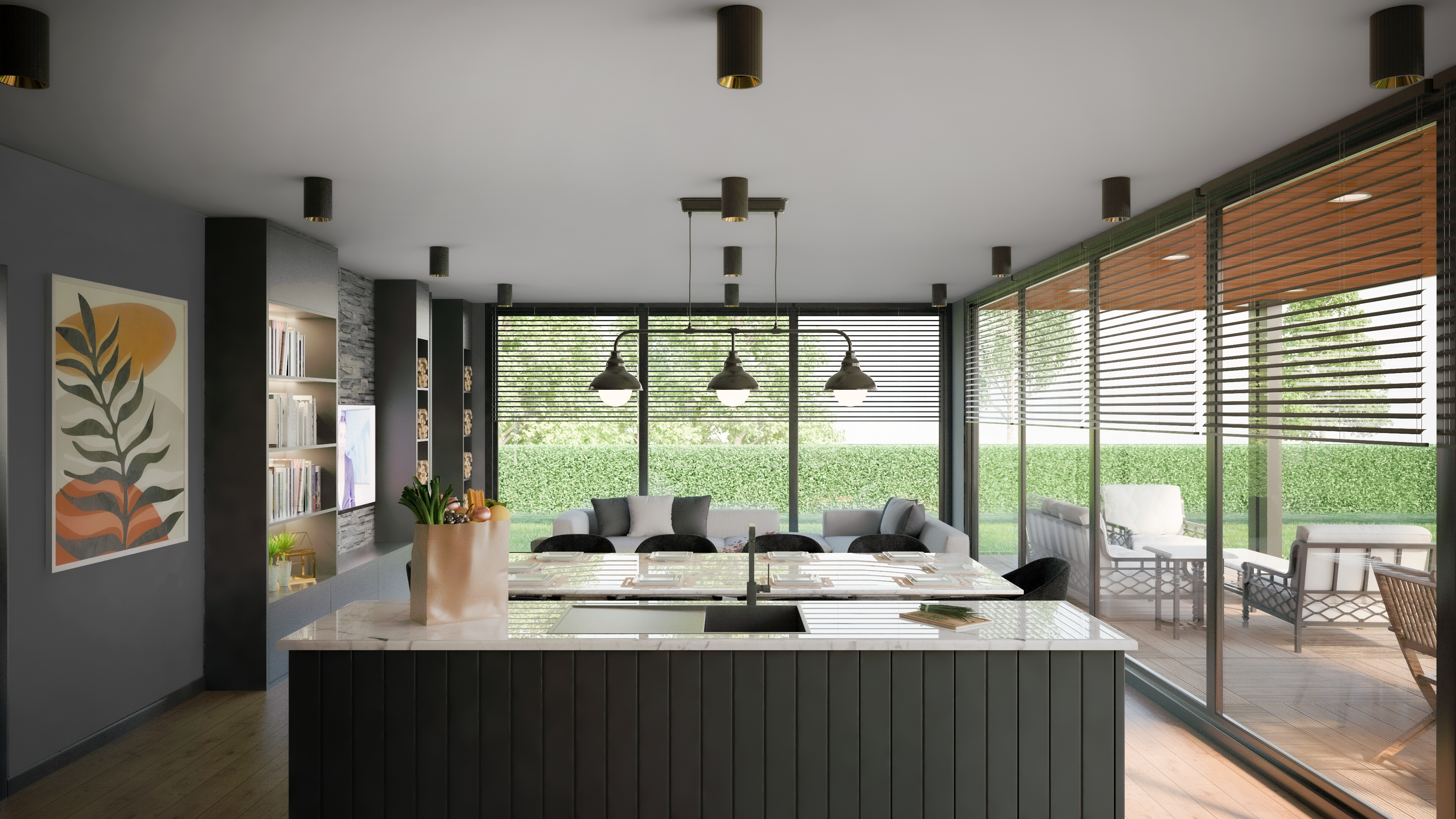 TINY HOUSE INTERIOR VISUALIZATION - Fixo Studio 3D Visualization Studio
